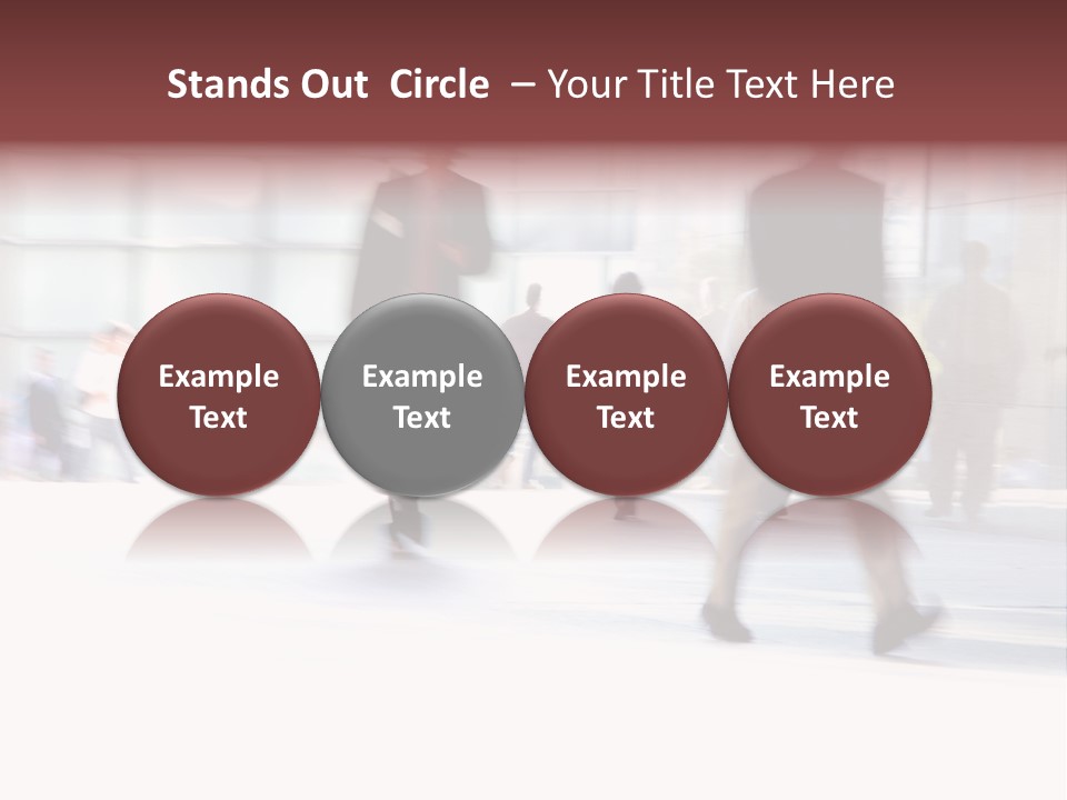 Office Worker European Parliament Caucasian PowerPoint Template