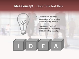 Office Worker European Parliament Caucasian PowerPoint Template