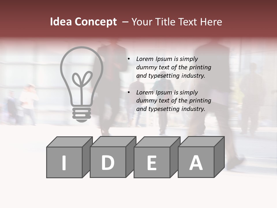 Office Worker European Parliament Caucasian PowerPoint Template