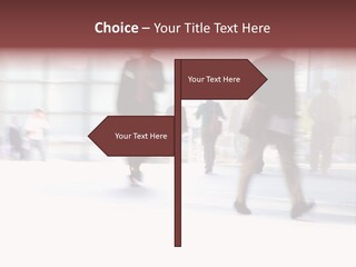 Office Worker European Parliament Caucasian PowerPoint Template