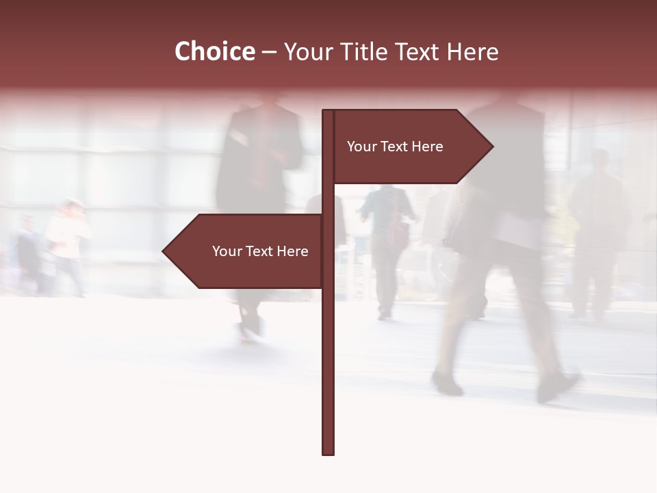 Office Worker European Parliament Caucasian PowerPoint Template