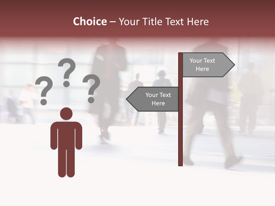 Office Worker European Parliament Caucasian PowerPoint Template