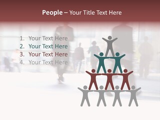 Office Worker European Parliament Caucasian PowerPoint Template