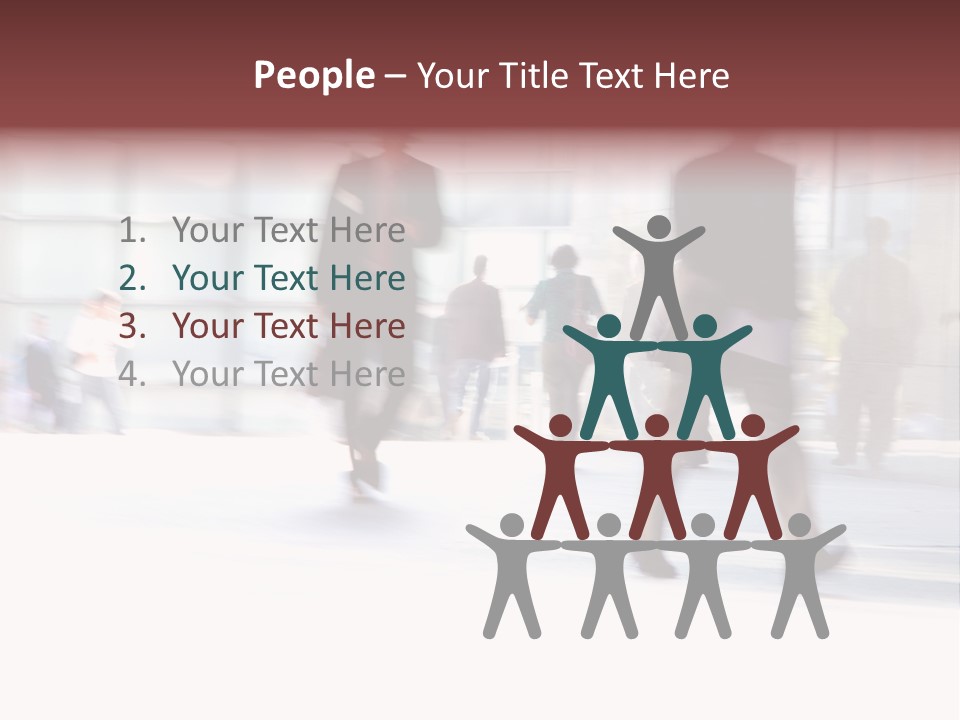 Office Worker European Parliament Caucasian PowerPoint Template