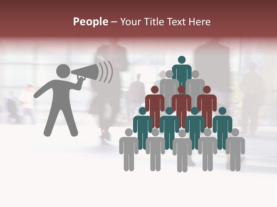 Office Worker European Parliament Caucasian PowerPoint Template