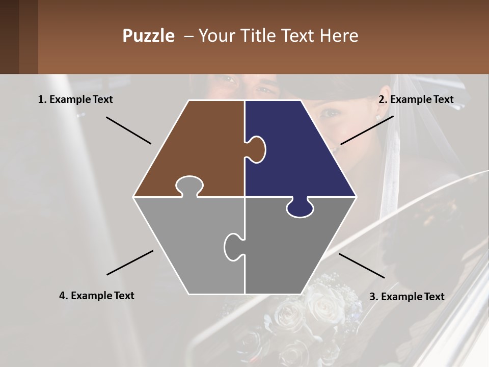 Couple Newlywed Handsome PowerPoint Template