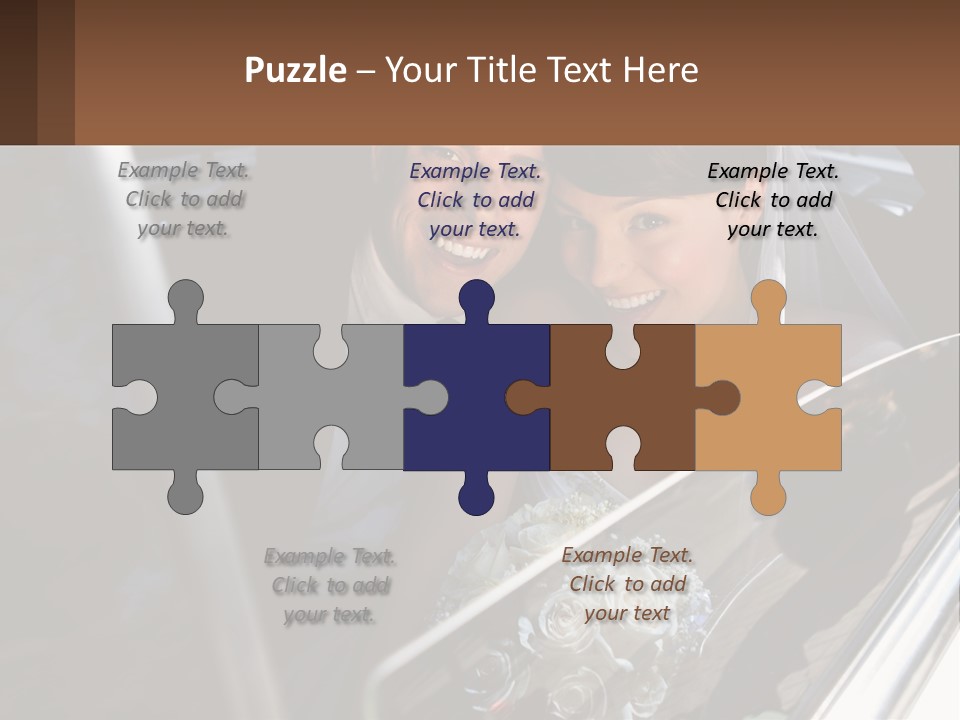 Couple Newlywed Handsome PowerPoint Template