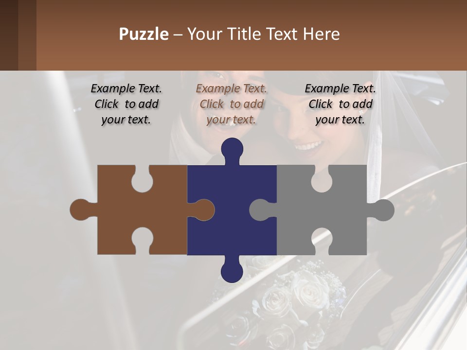 Couple Newlywed Handsome PowerPoint Template