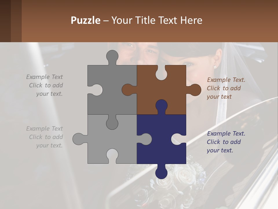 Couple Newlywed Handsome PowerPoint Template