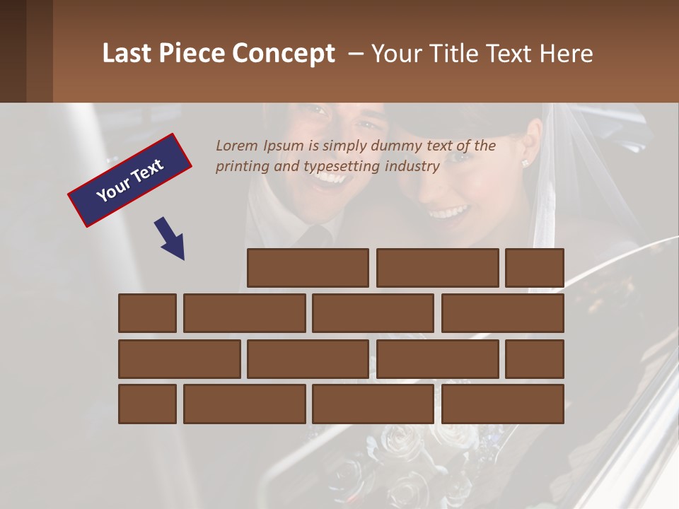 Couple Newlywed Handsome PowerPoint Template