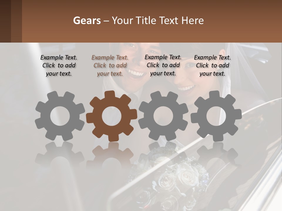 Couple Newlywed Handsome PowerPoint Template