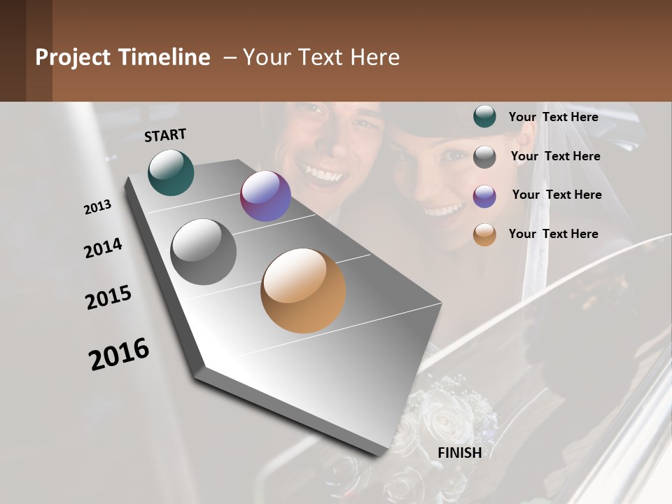 Couple Newlywed Handsome PowerPoint Template