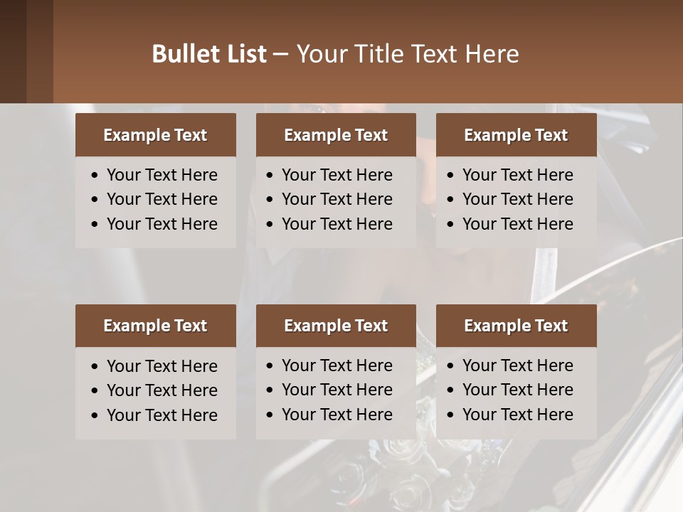 Couple Newlywed Handsome PowerPoint Template