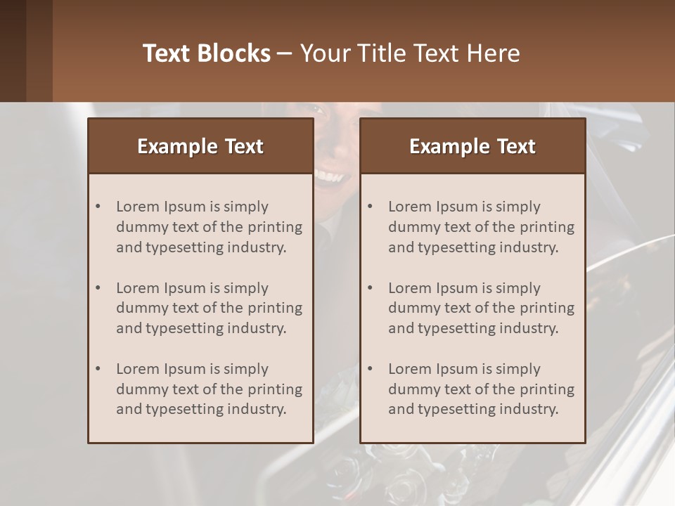 Couple Newlywed Handsome PowerPoint Template