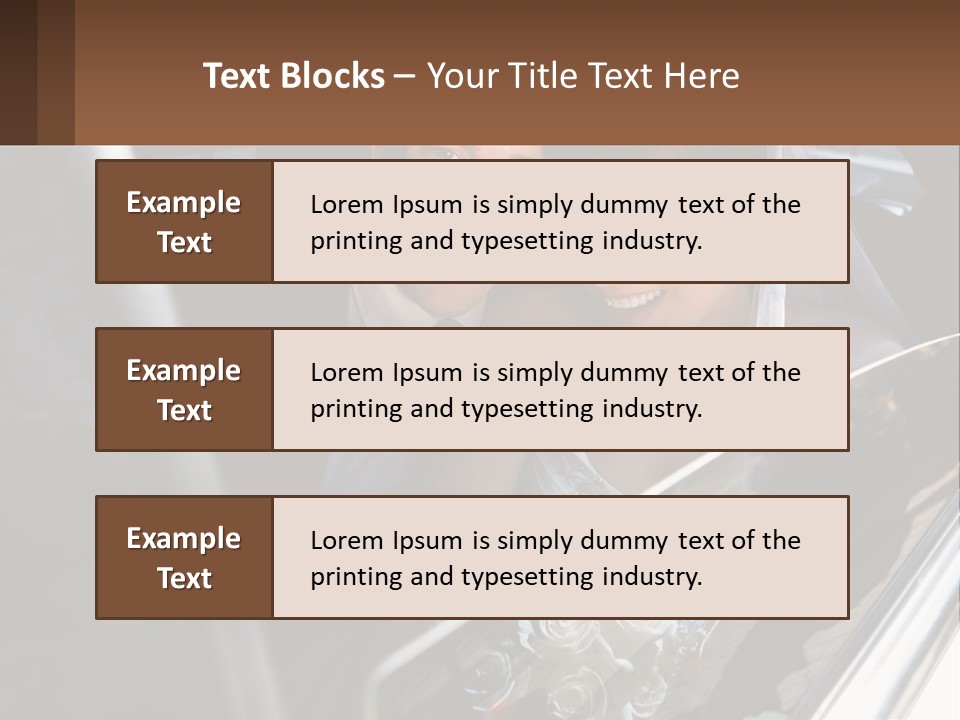 Couple Newlywed Handsome PowerPoint Template