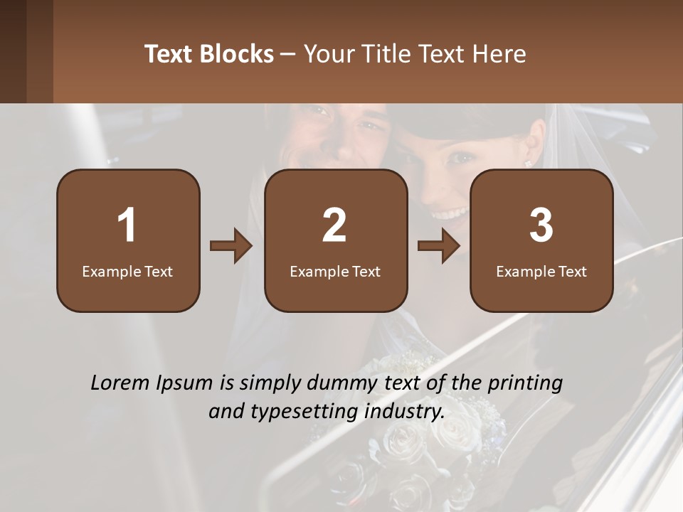 Couple Newlywed Handsome PowerPoint Template