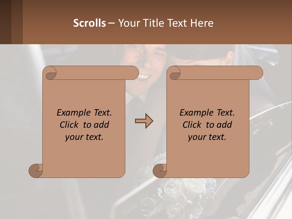 Couple Newlywed Handsome PowerPoint Template