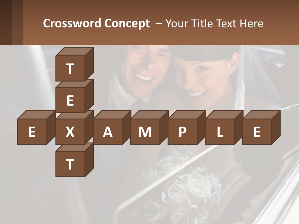 Couple Newlywed Handsome PowerPoint Template