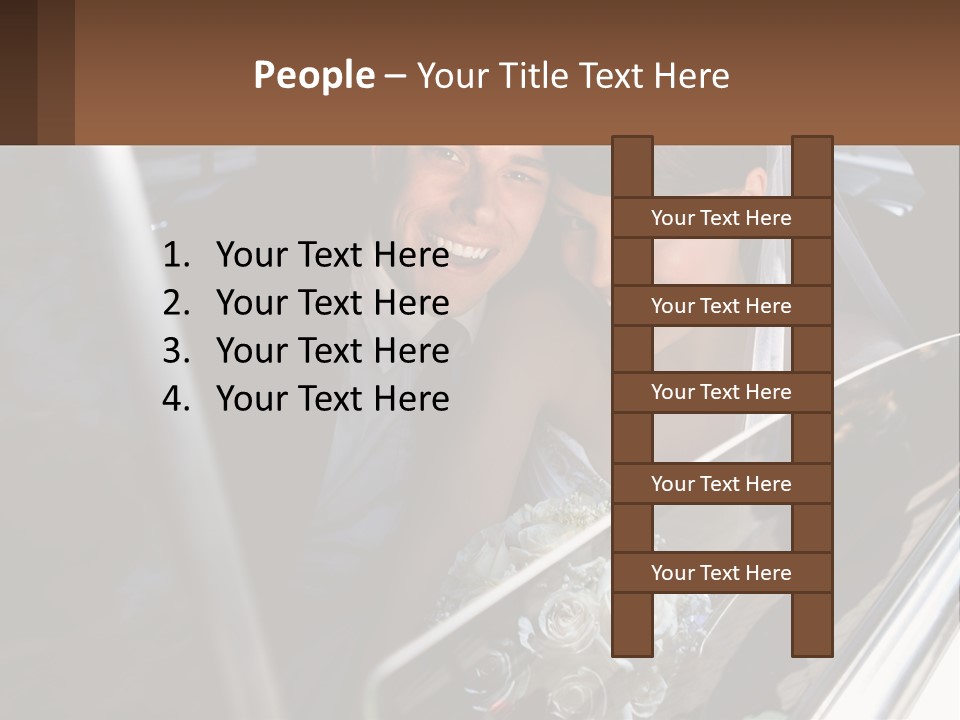 Couple Newlywed Handsome PowerPoint Template