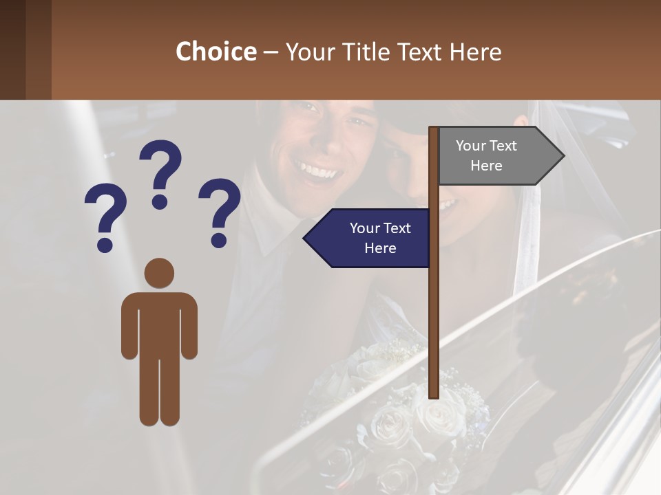 Couple Newlywed Handsome PowerPoint Template