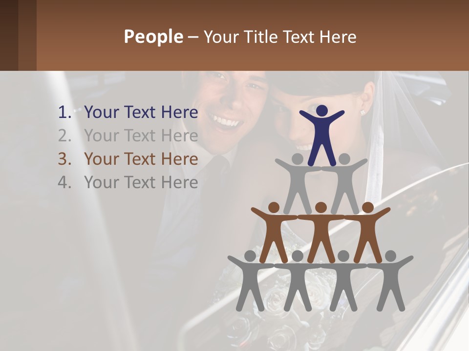 Couple Newlywed Handsome PowerPoint Template