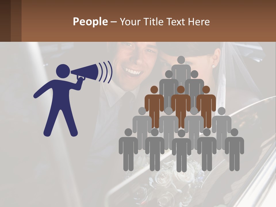 Couple Newlywed Handsome PowerPoint Template