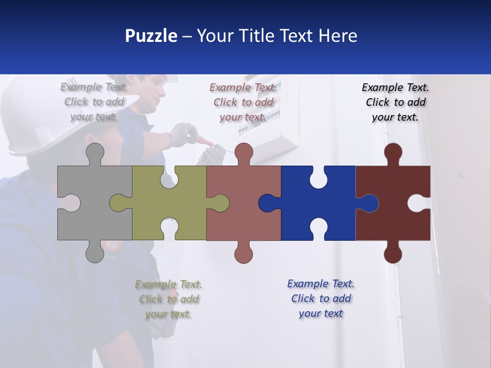 Circuit Board Workers PowerPoint Template
