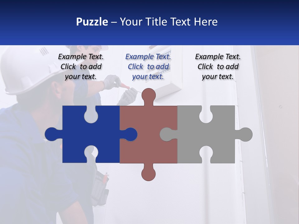 Circuit Board Workers PowerPoint Template