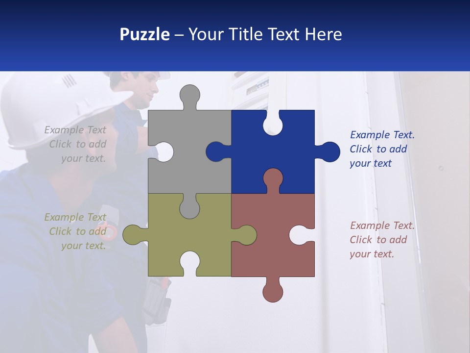 Circuit Board Workers PowerPoint Template