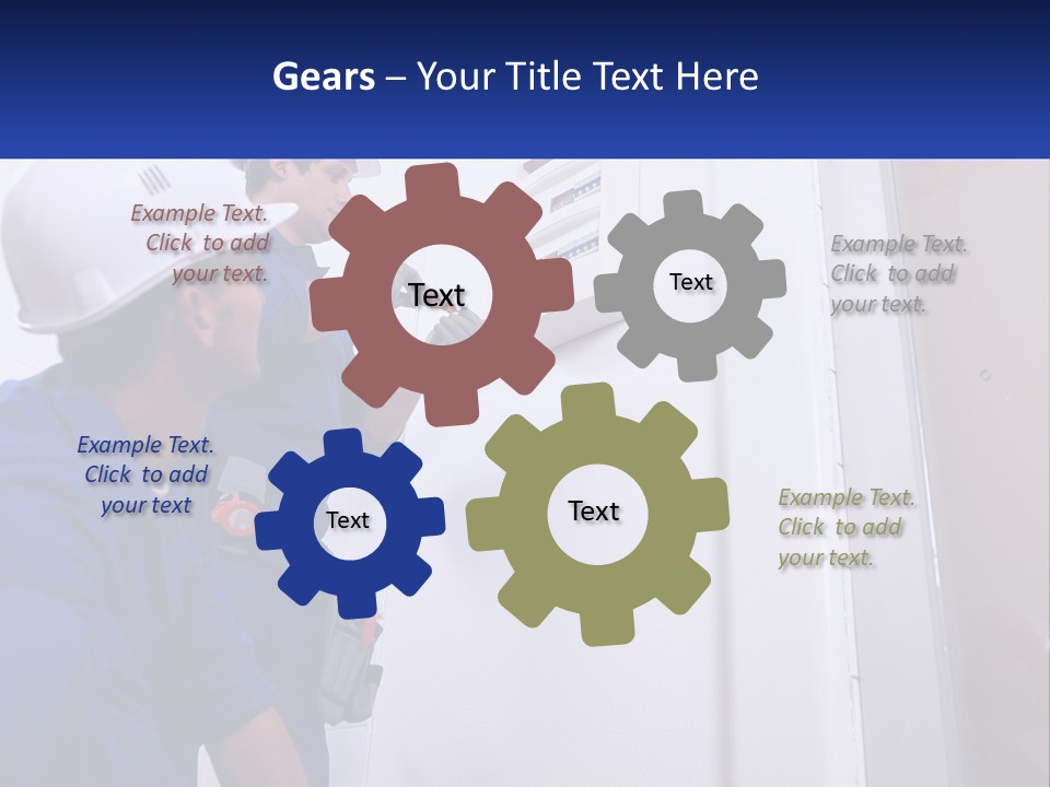 Circuit Board Workers PowerPoint Template