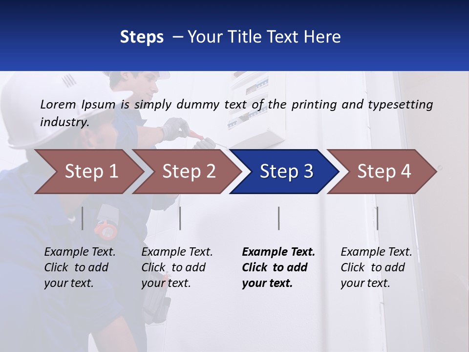 Circuit Board Workers PowerPoint Template