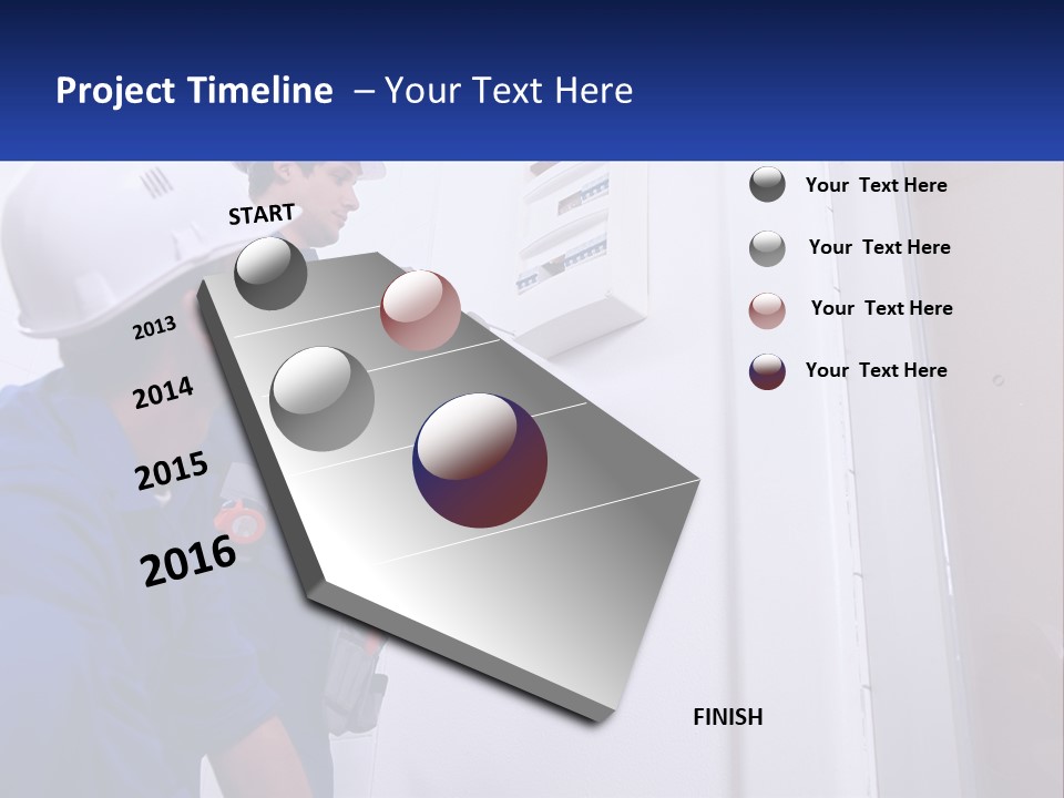 Circuit Board Workers PowerPoint Template