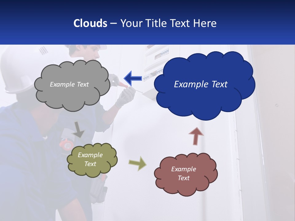 Circuit Board Workers PowerPoint Template