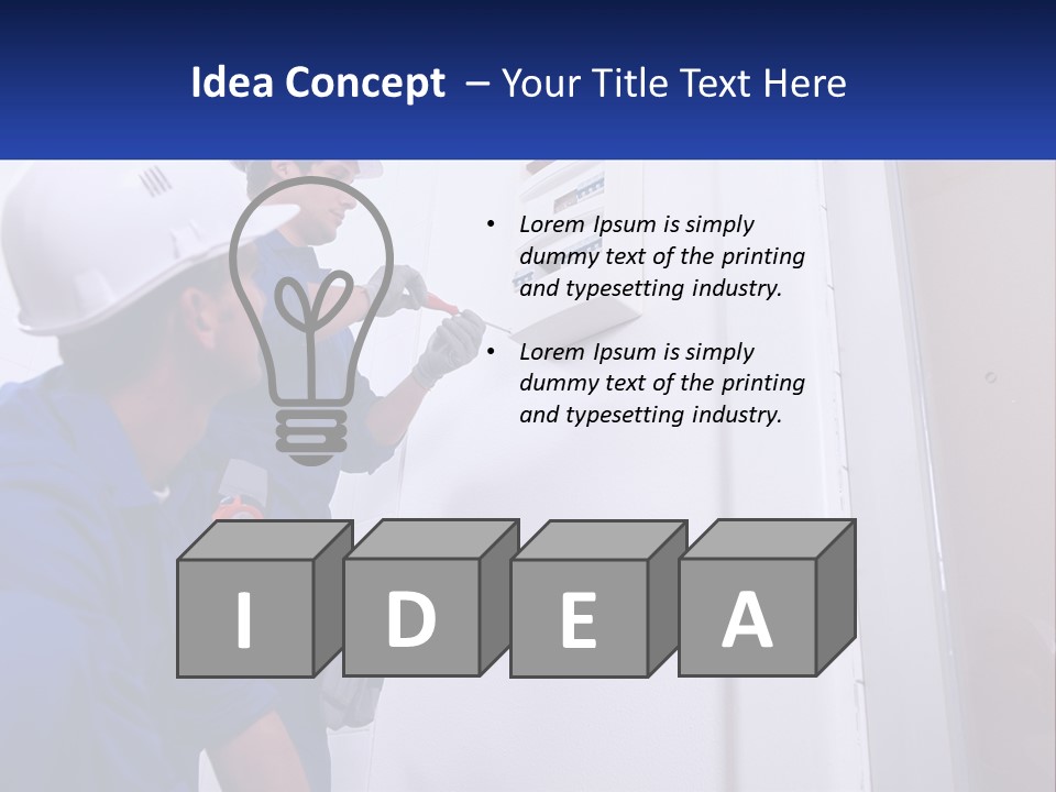 Circuit Board Workers PowerPoint Template
