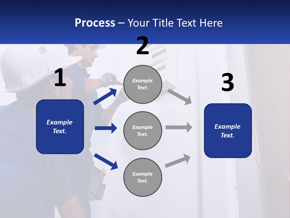 Circuit Board Workers PowerPoint Template