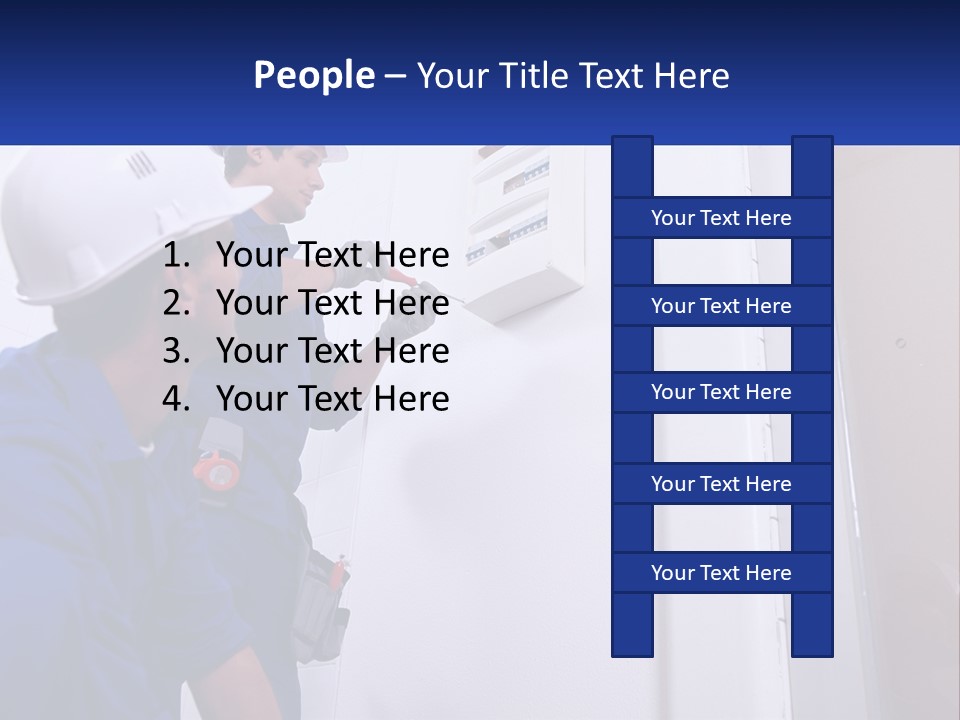 Circuit Board Workers PowerPoint Template