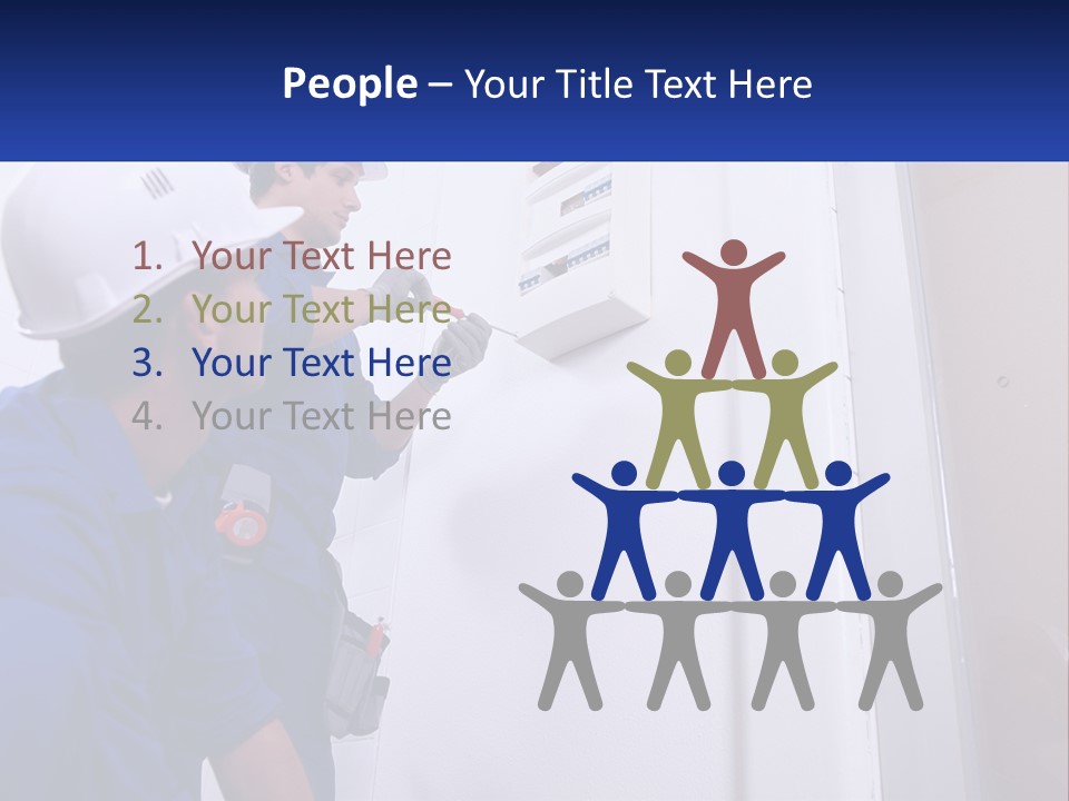 Circuit Board Workers PowerPoint Template