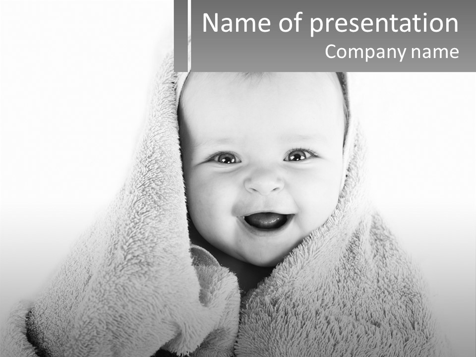 Happiness Bath Isolated PowerPoint Template