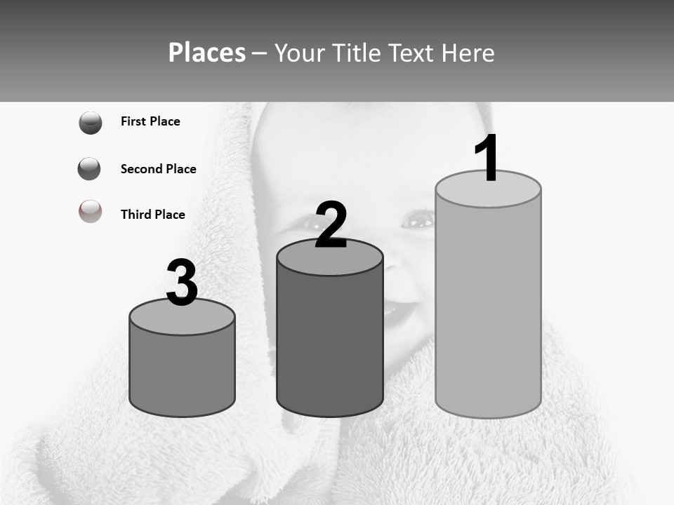 Happiness Bath Isolated PowerPoint Template