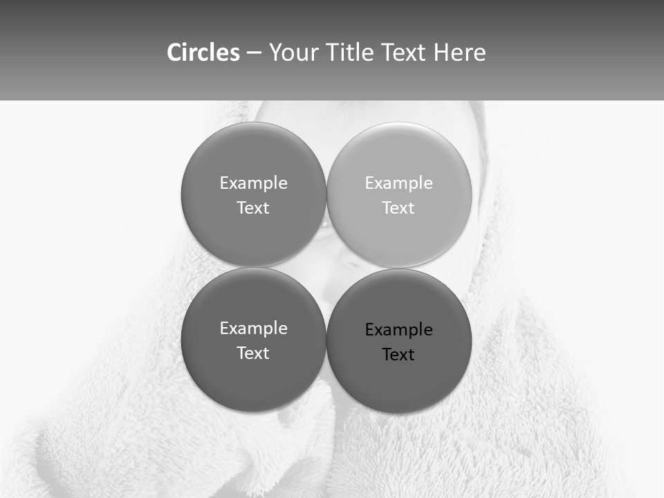 Happiness Bath Isolated PowerPoint Template