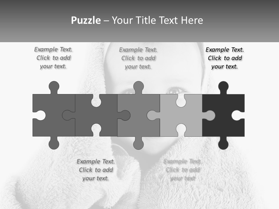 Happiness Bath Isolated PowerPoint Template