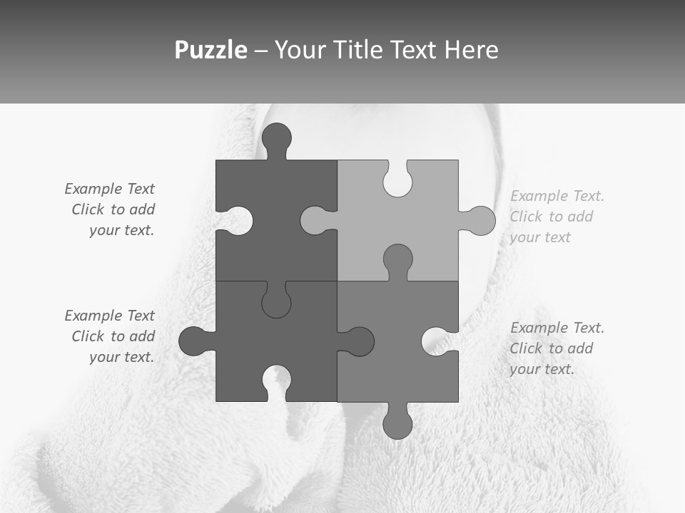 Happiness Bath Isolated PowerPoint Template