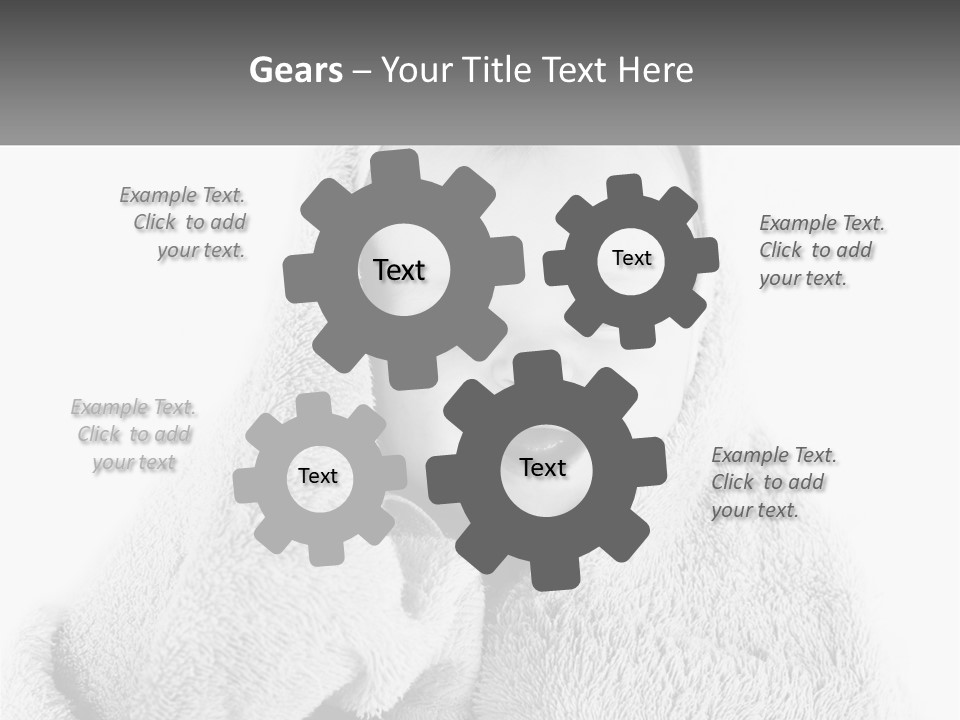 Happiness Bath Isolated PowerPoint Template