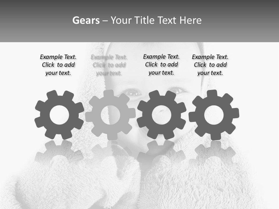 Happiness Bath Isolated PowerPoint Template