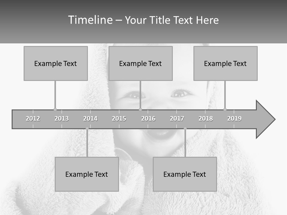 Happiness Bath Isolated PowerPoint Template