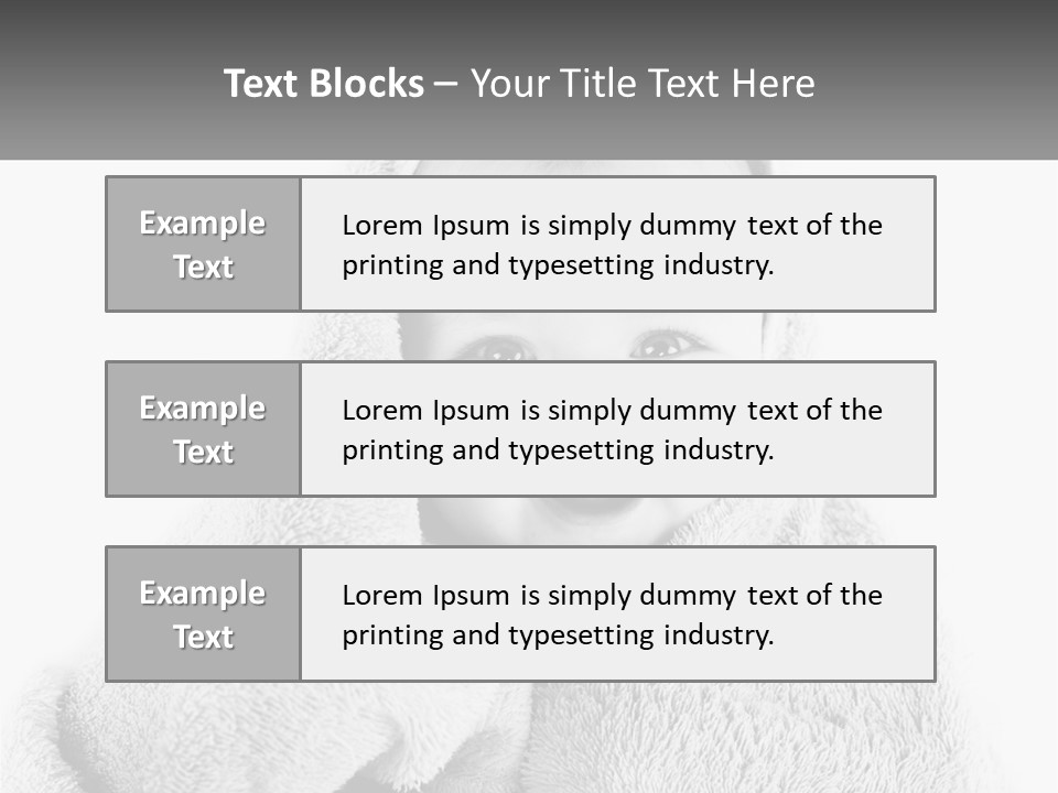 Happiness Bath Isolated PowerPoint Template