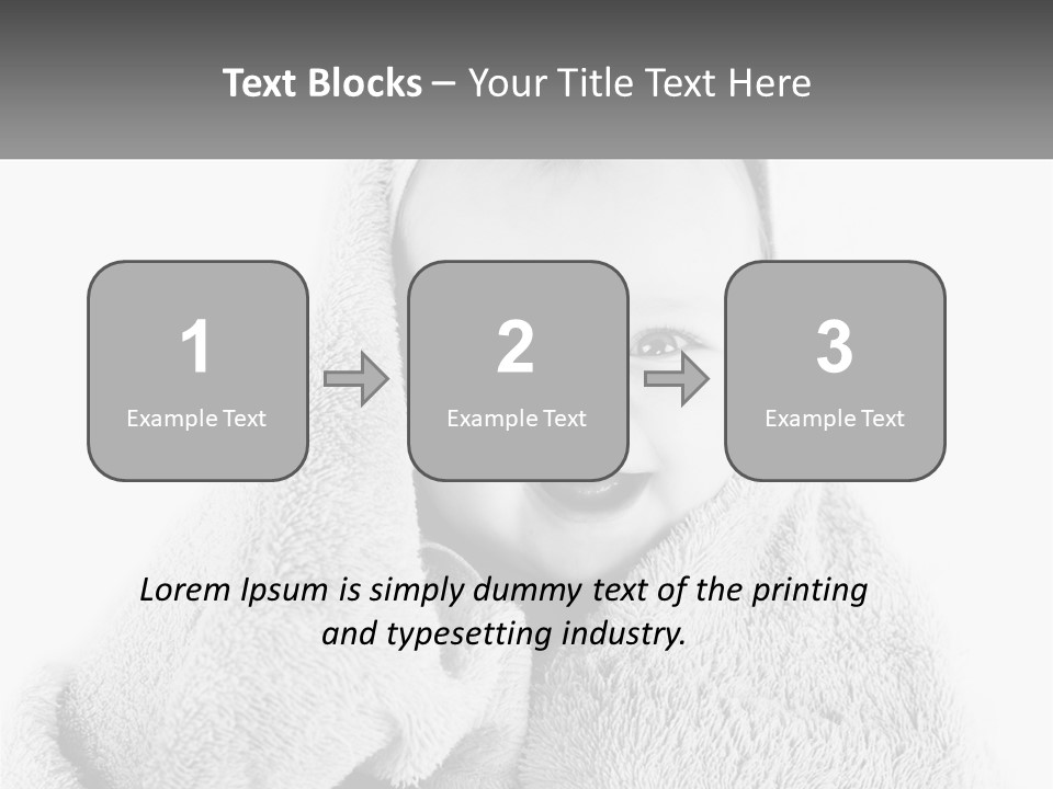 Happiness Bath Isolated PowerPoint Template
