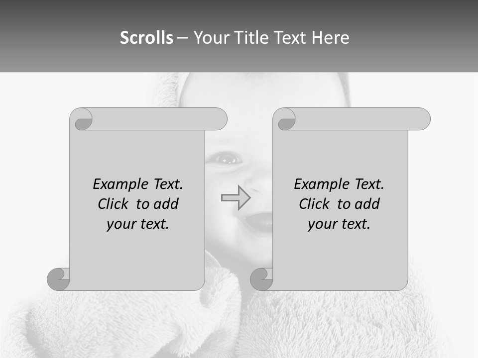 Happiness Bath Isolated PowerPoint Template