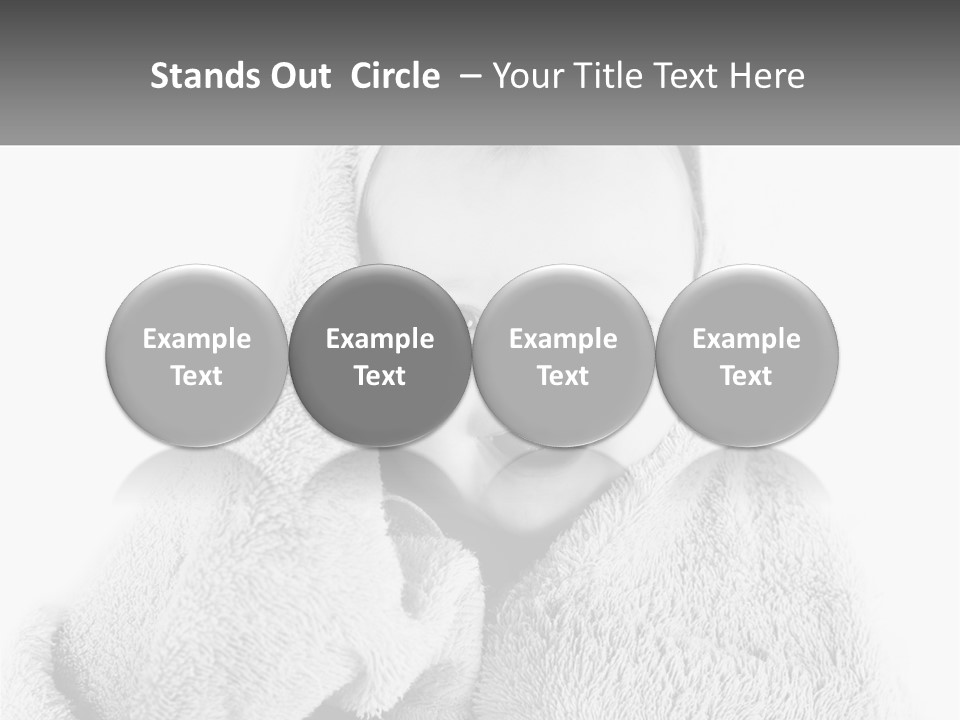 Happiness Bath Isolated PowerPoint Template