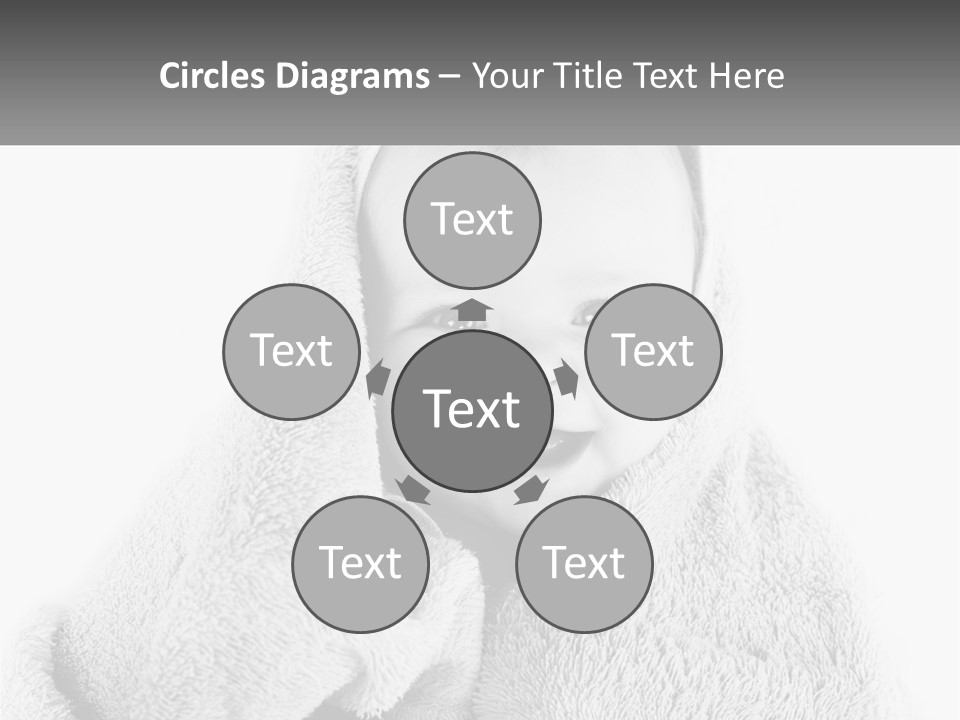 Happiness Bath Isolated PowerPoint Template